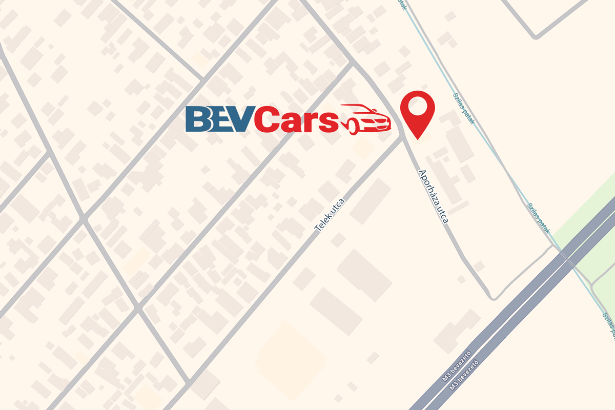 BEVCars XV. kerület - térkép